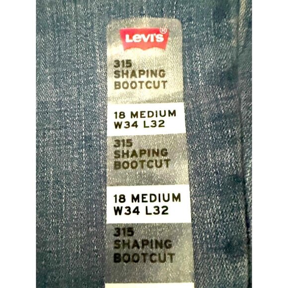 Levis 315 Womens High Rise Shaping Bootcut Jeans Sz 34 x 32 New - Picture 4 of 11